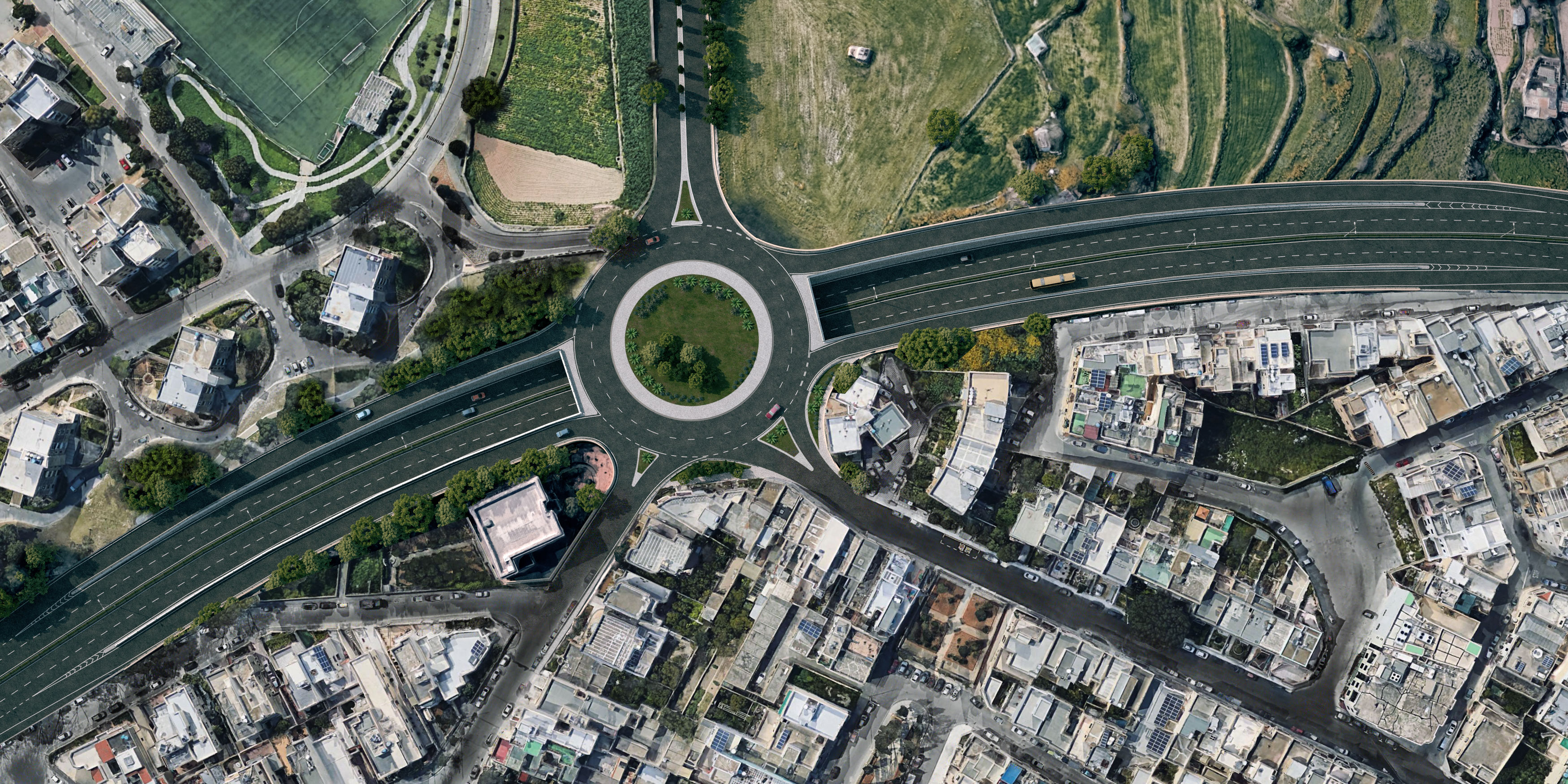 Santa Lucija Underpass project in progress