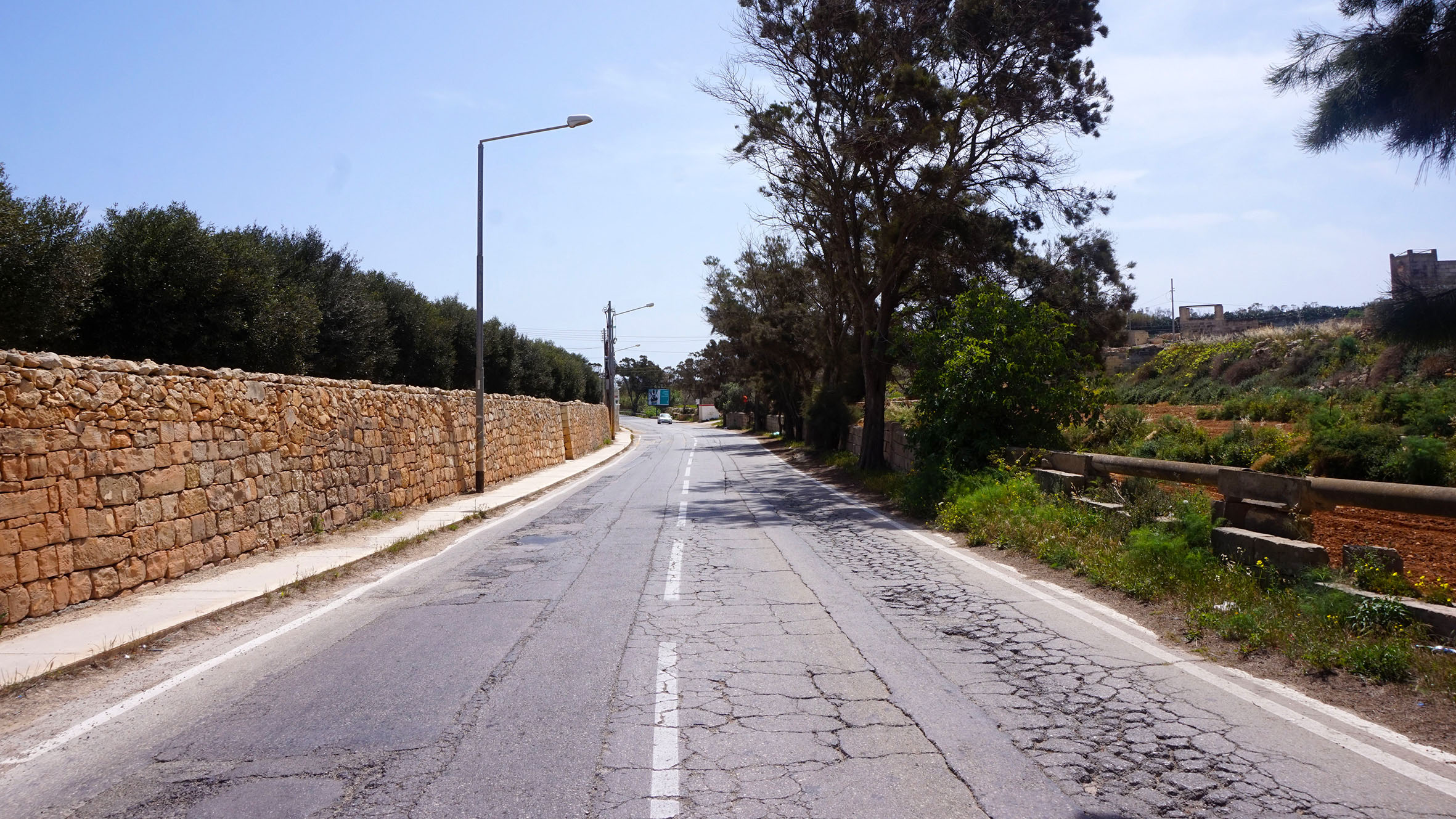 New Zabbar to Marsascala pedestrian and cycling track