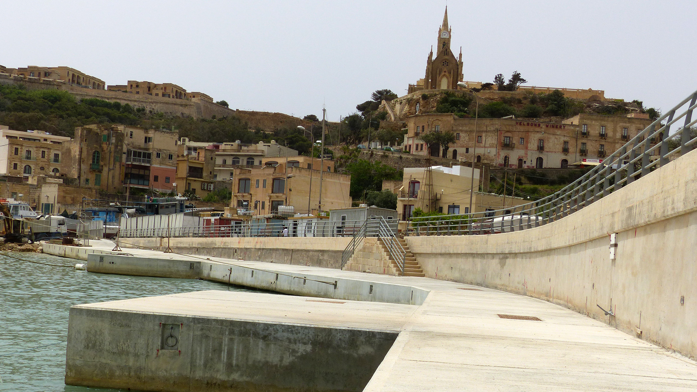 New Mgarr Harbour quays nearing completion