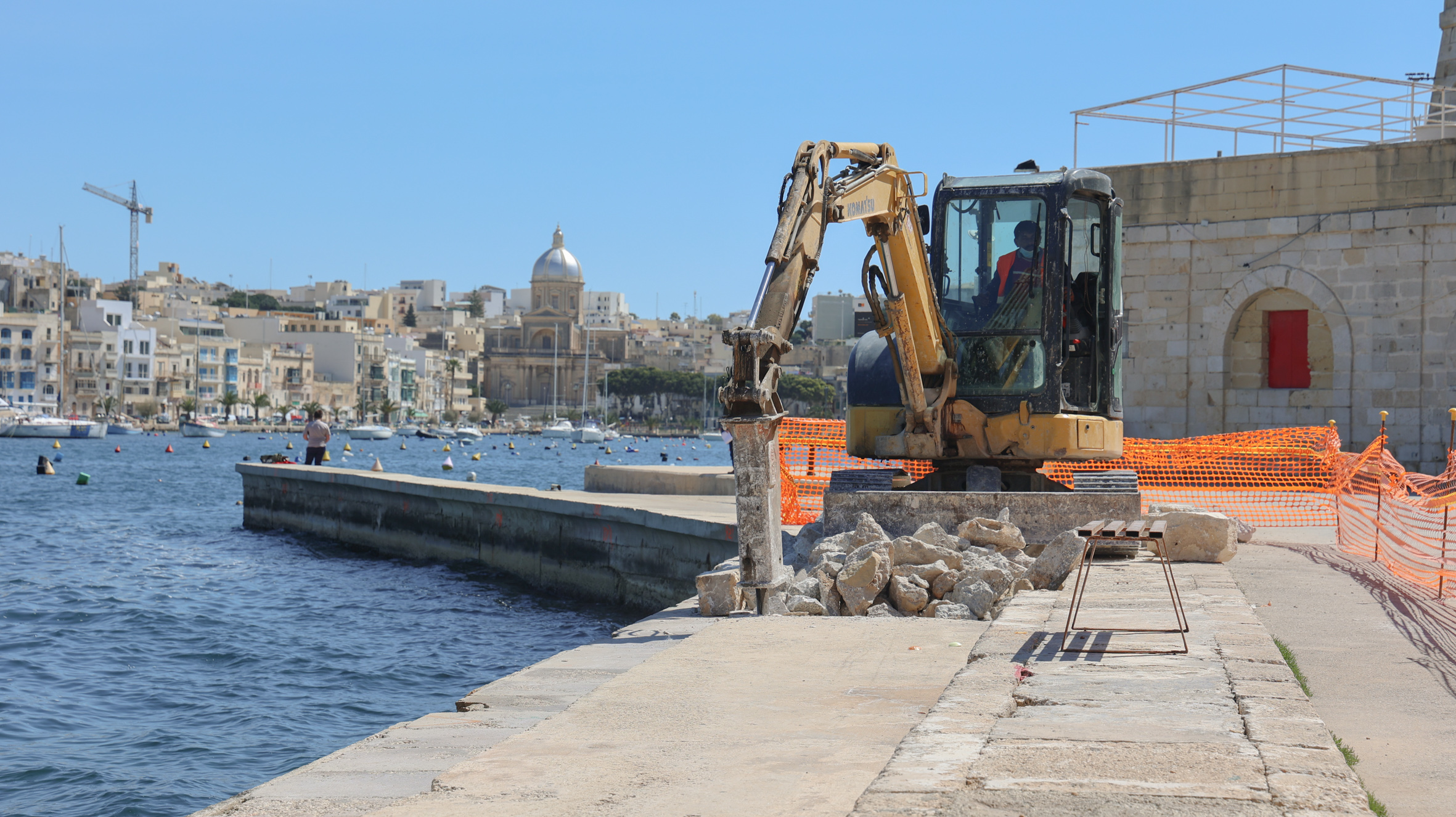 Infrastructure Malta starts Sally Port Promenade works