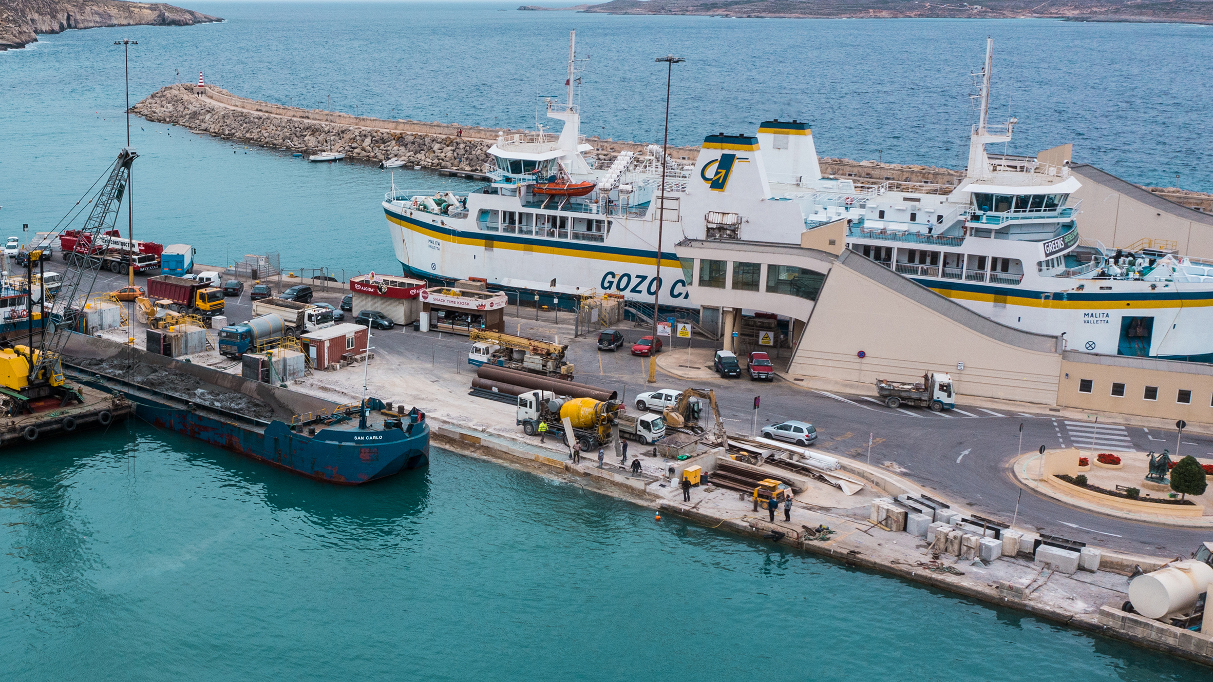Final works of Gozo to Valletta fast ferry terminals