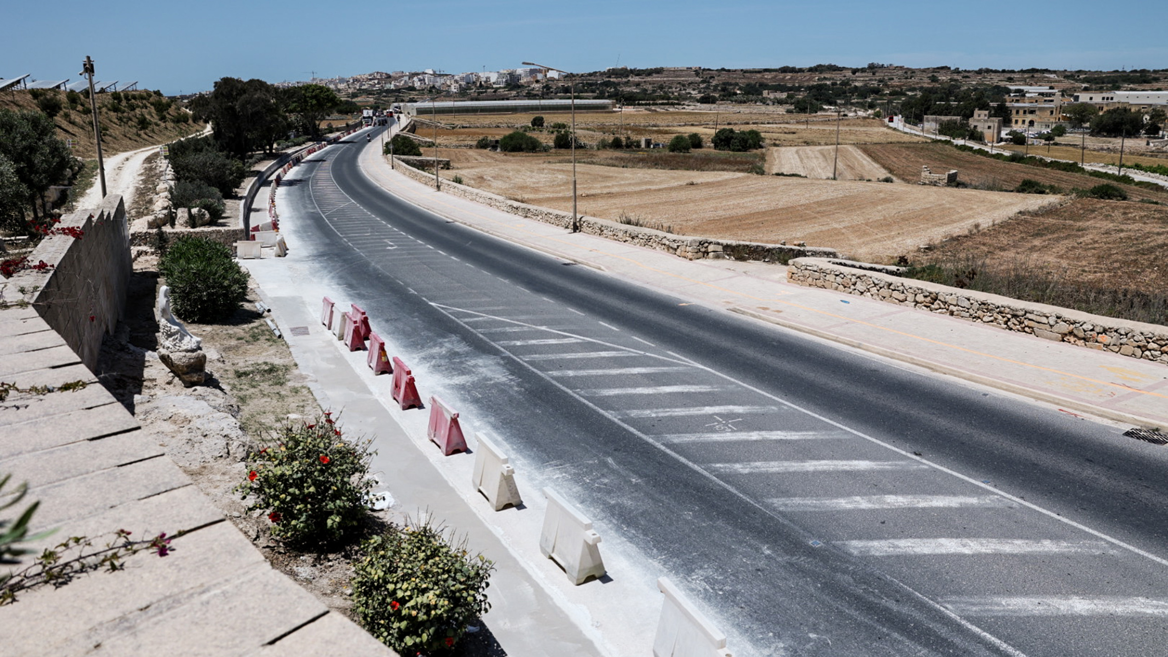 Imgarr Road safety upgrade in progress