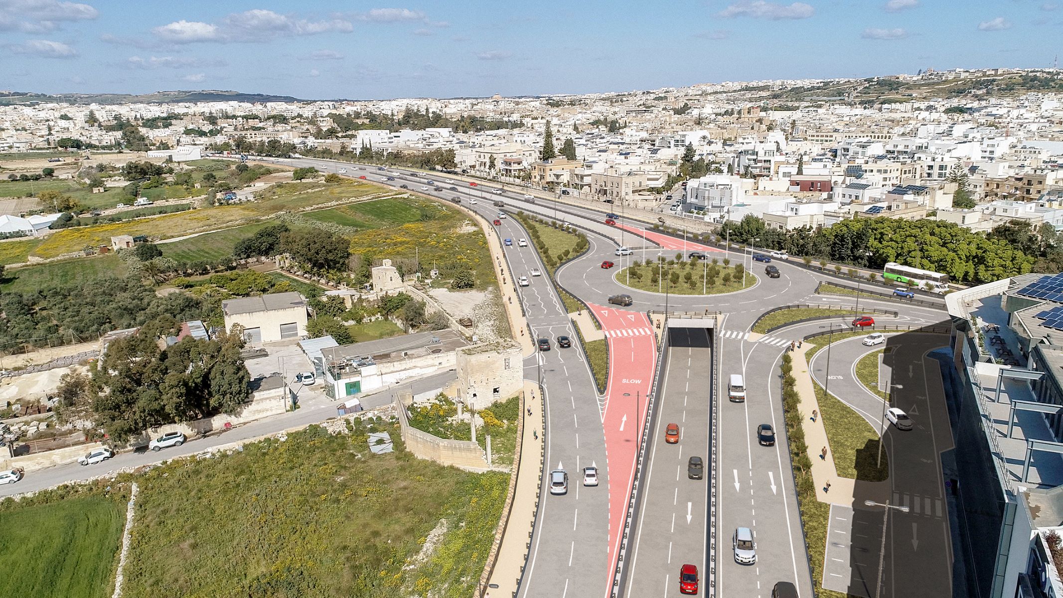 New Mriehel Roundabout Underpass