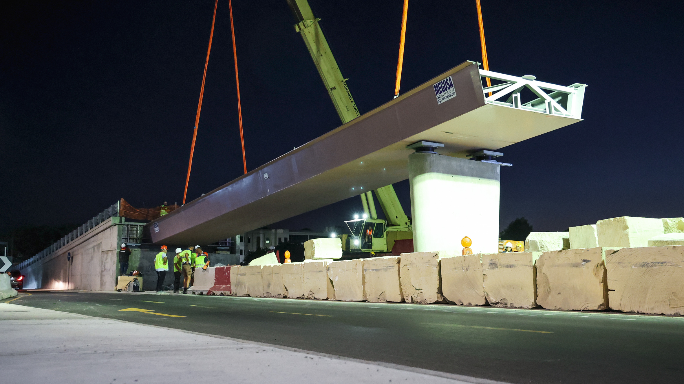 Laying of KTAIP flyover deck