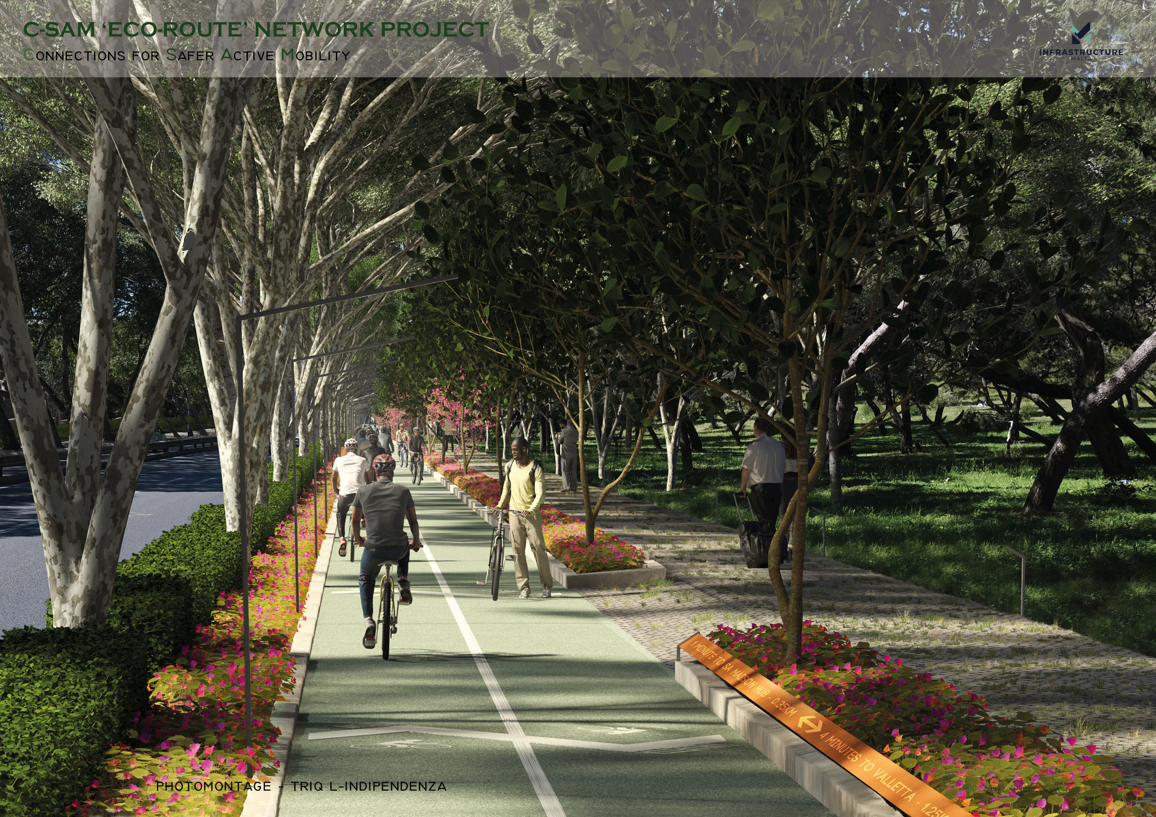 Infrastructure Malta Unveils the Connections for Safer Active Mobility Project