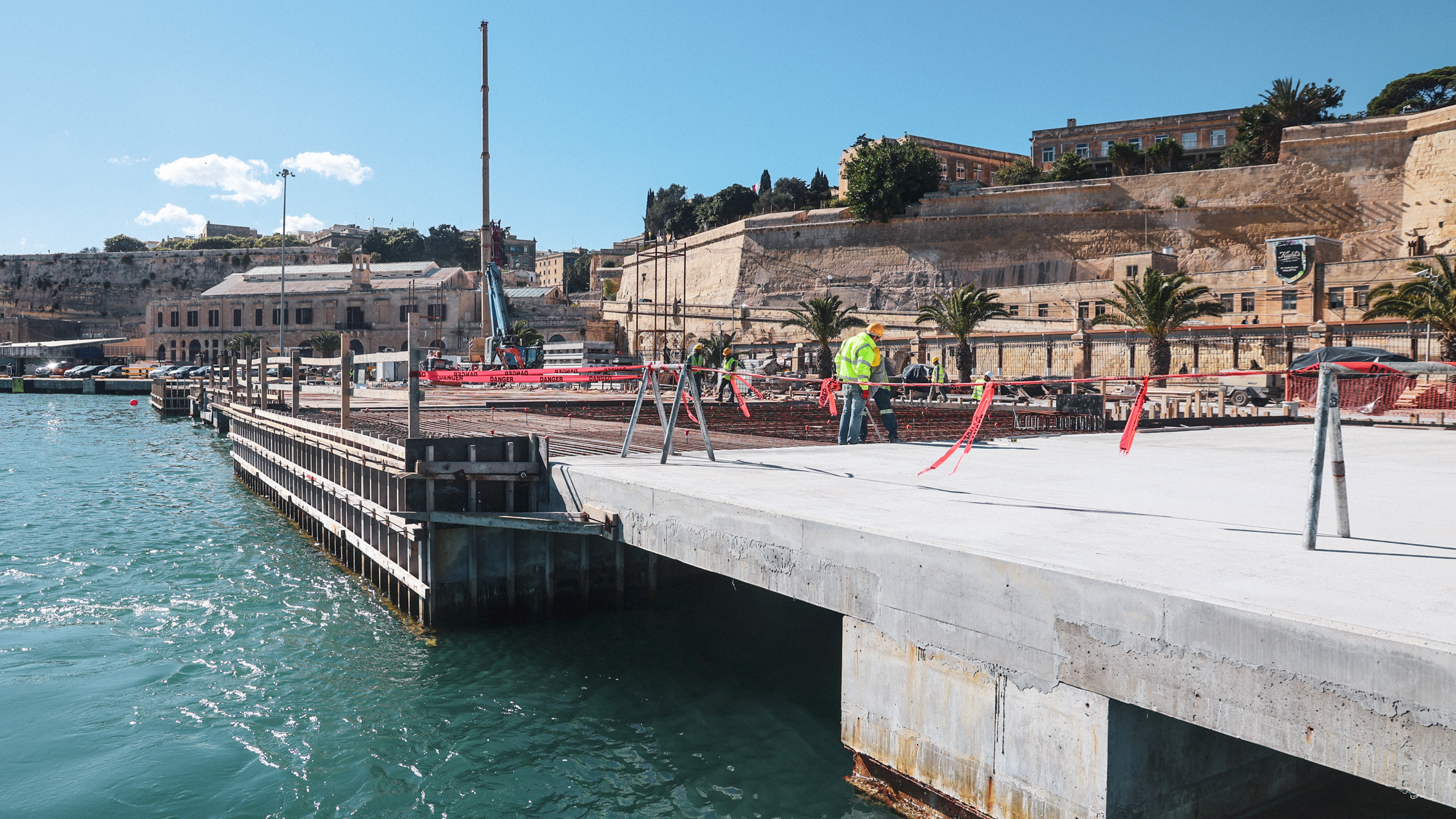 Progress on the Extension of Two Quays at the Grand Harbour