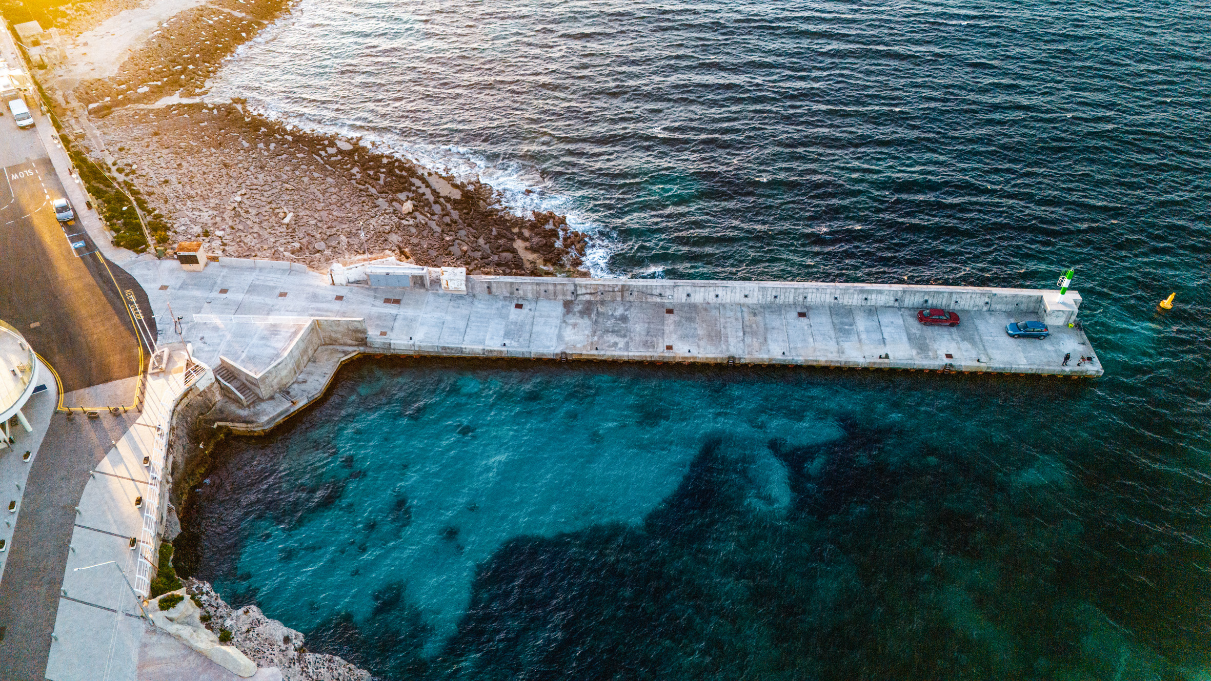 Infrastructure Malta restored and reinforced the Marfa breakwater