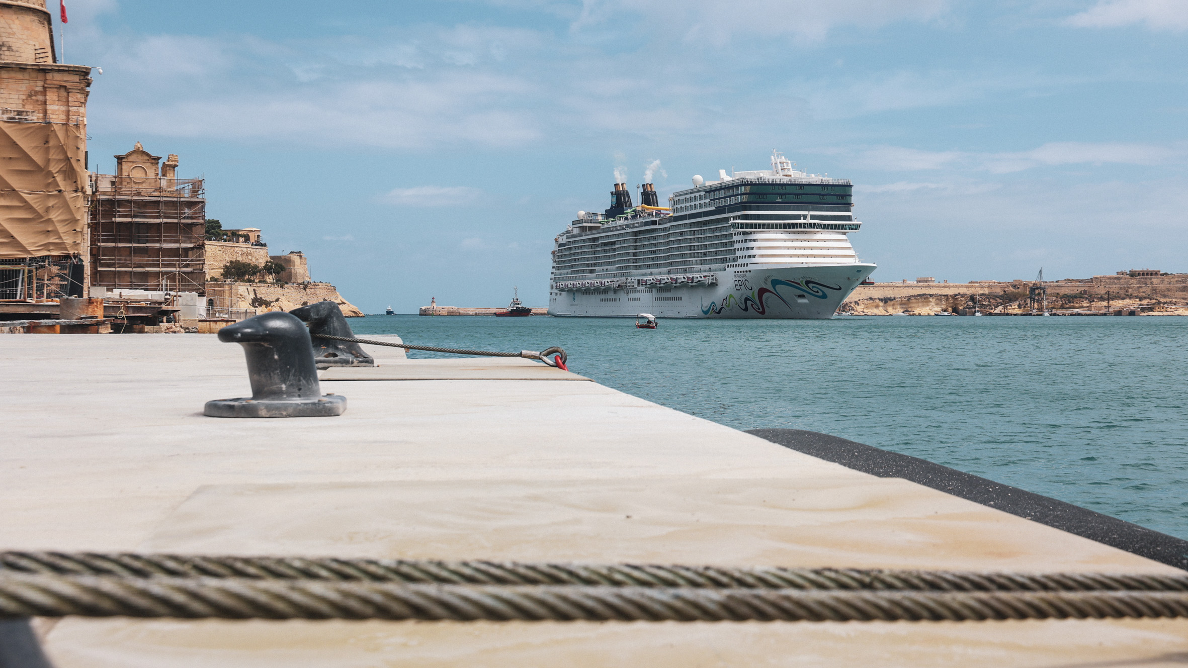Infrastructure Malta welcomes the berthing of the first cruise liner at Pinto Quays