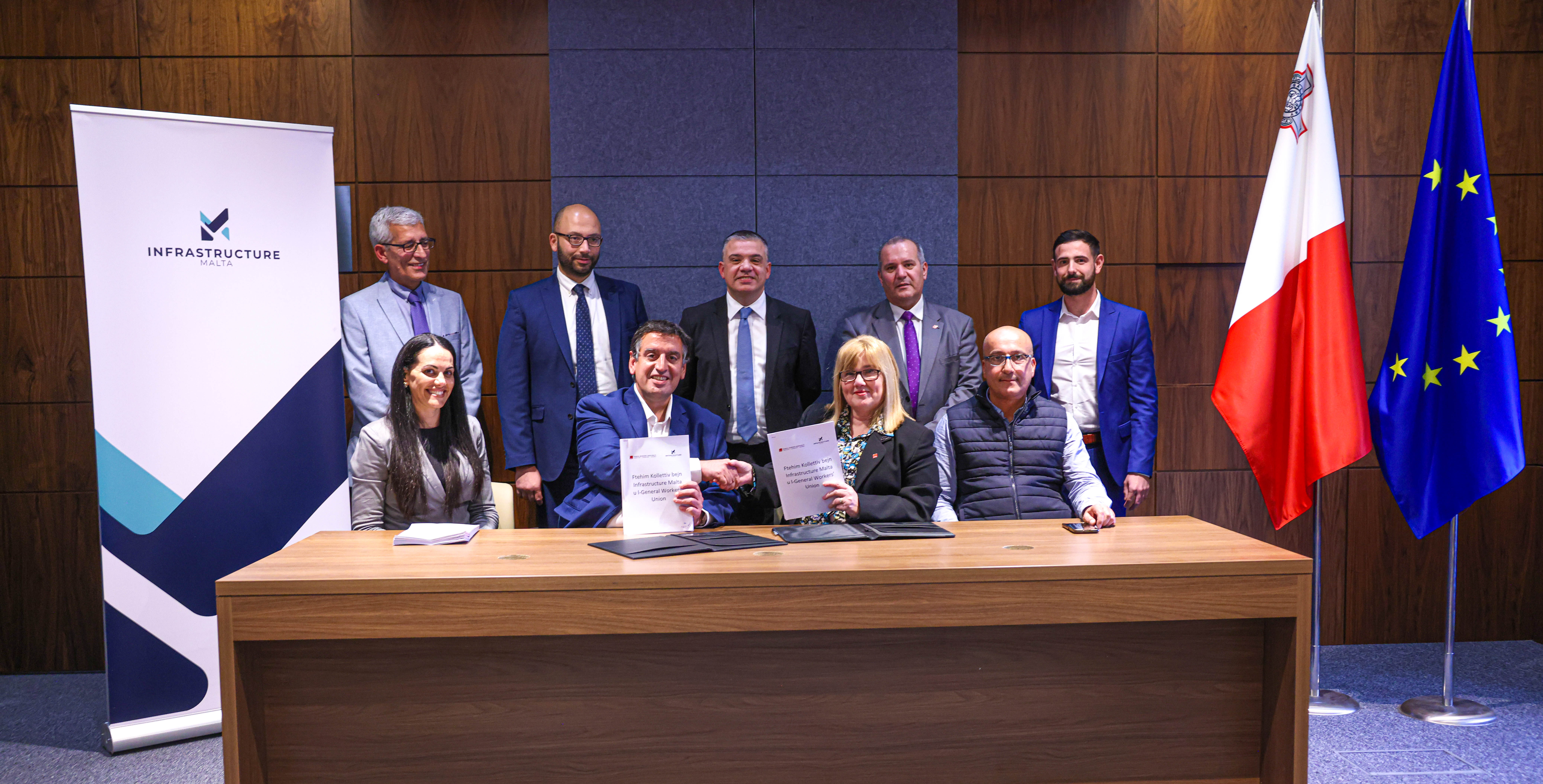 New Collective Agreement for Infrastructure Malta’s employees