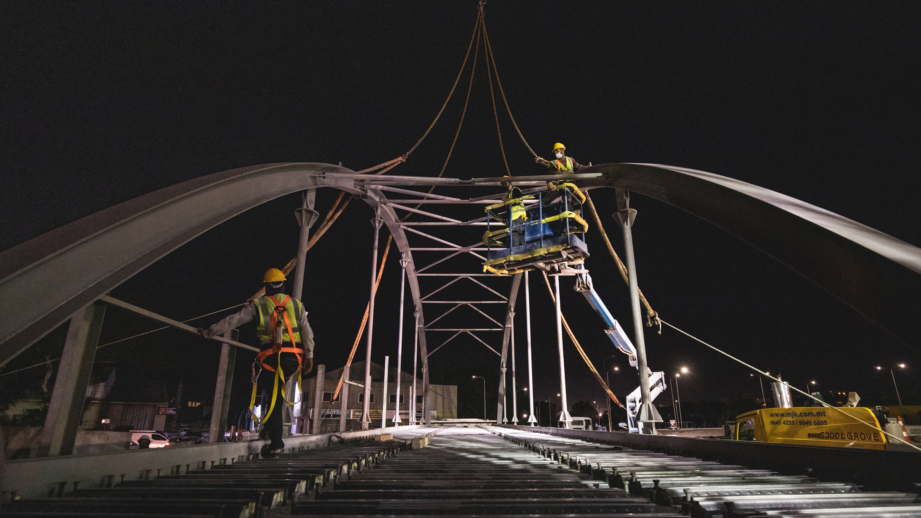 First Marsa Junction Project footbridge taking shape